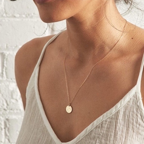 Lucky Feather Zodiac Necklace - 14K Gold-Dipped Constellation Pendant Necklace - Picture 1 of 5